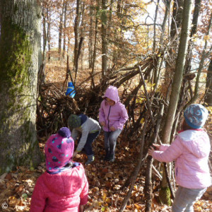 Spielen im Wald